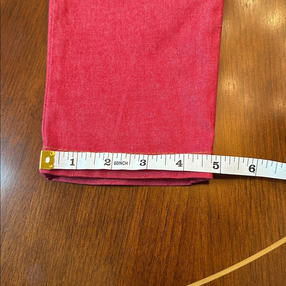 Moschino Red Skinny Jeans | Italian Designer Denim | Slim Fit - Picture 9 of 11